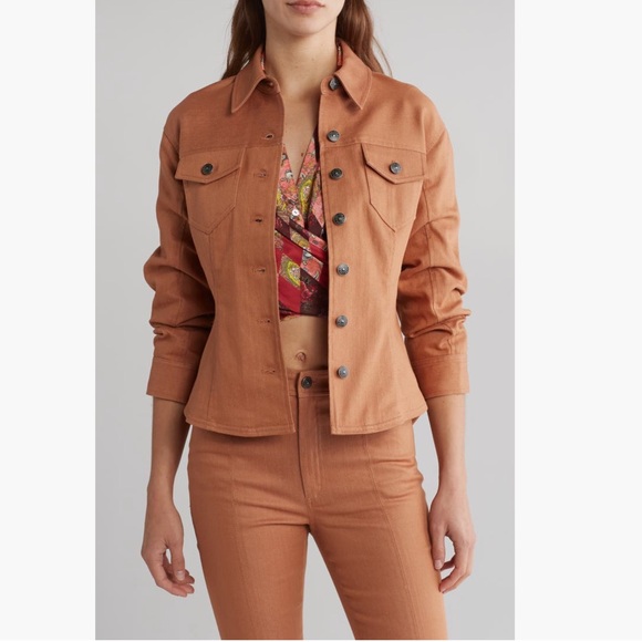 Cinq a Sept 2 Piece Set in Chestnut Brown (Canyon Jacket Sz 6/Shannon Pant Sz 4) - Picture 1 of 10